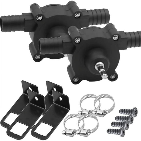 DEXIMRO 2 Pack Mini Electric Drill Pump Portable Hand Drill Powered Water Pump Diesels Oil Fluid Water Hand Self-Priming Transfer Pumps Quick Pumping Speed