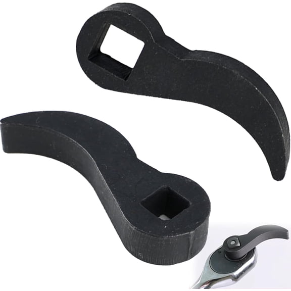 DEXIMRO 2 Pack Pry Bar Wrench Adaptor Head, Crowbar Adapter Head Tool, Half Shaft Removal Car Repairing Tools 1/2" Drive, Wrecking Bar Pry Bar Wrench Head, Ultra Compact Size for Tight Space