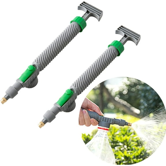 DEXIMRO 2PCS Adjustable Drink Bottle Sprayer,High Pressure Air Pump Manual Sprayer,Portable Magic Sprayer,Bottle Cap Sprinkler,Garden Watering Tool for Watering and Spraying Fertilizer