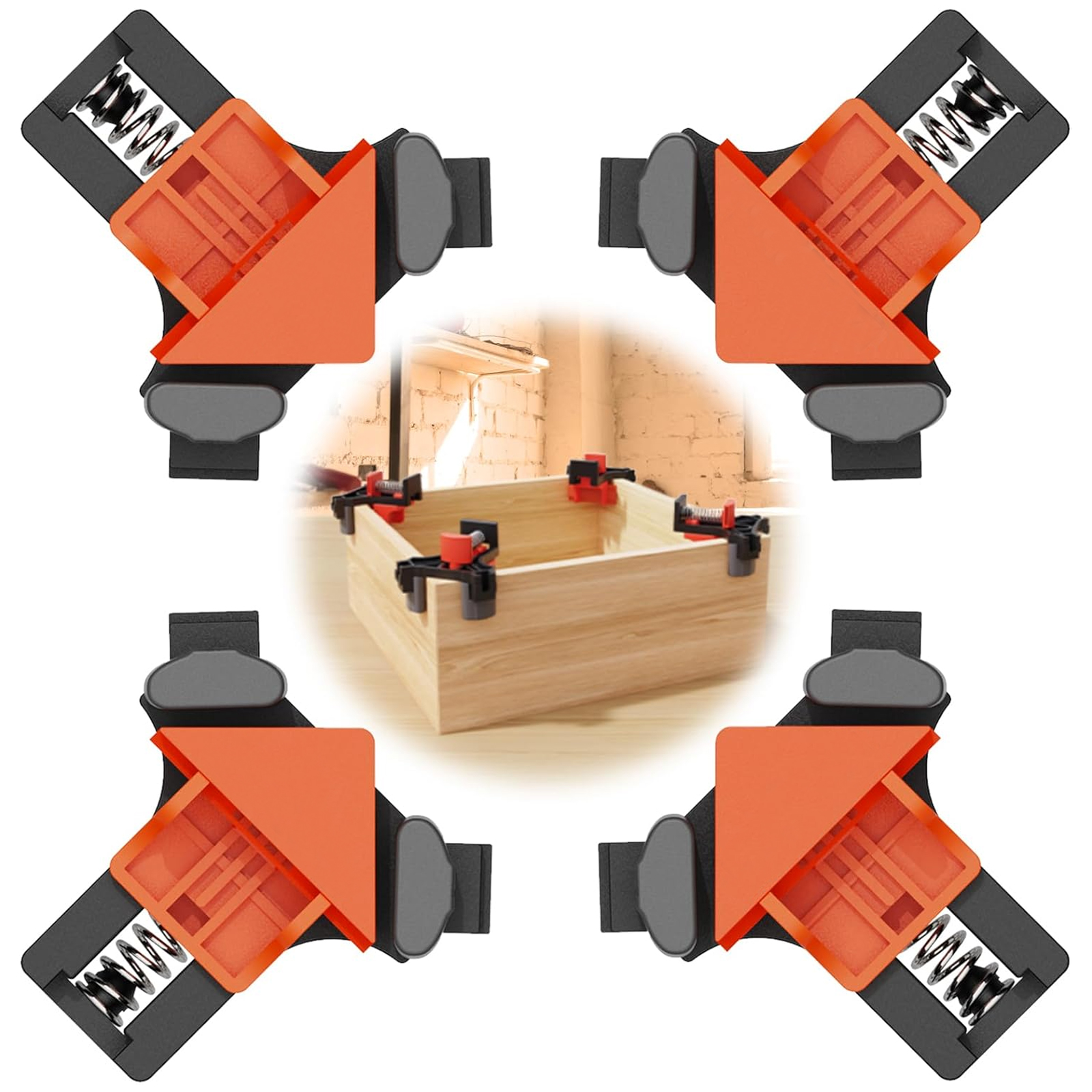 Spring Loaded Alignment Block DEXIMRO 4Pcs Adjustable Spring Loaded 90° Right Angle Clamp - Walmart.com