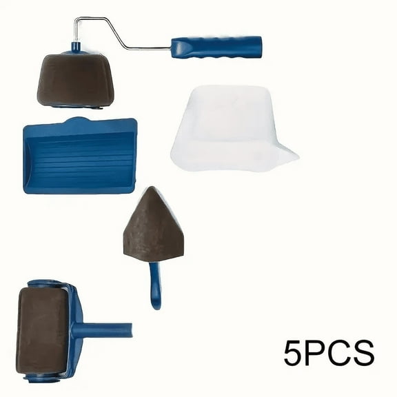 DEXIMRO 5 Piece Paint Roller Set with Paint Roller Pro Transform Your Room Quick Decorating Roller Tool Paint Brush Set