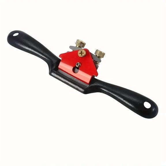 DEXIMRO 9” Adjustable SpokeShave, Hand Planer Woodworking with Flat Base, Replacement Blades and Ruler, Manual Wood Planer for Wood Working, Wood Craft