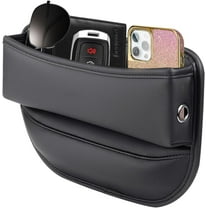 DEXIMRO Car Seat Gap Filler Organizer and Storages Automotive Accessories Universal for Car SUV Truck Fill The Gap Between Seat and Console Stop Things from Dropping Black