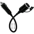 thumbnail image 1 of DEXIMRO Cigarette Lighter Extension Cord 12V 24V Cigarette Lighter Plug Extension Heavy Duty 16AWG 15A Fuse with LED Light and Waterproof Cover Suitable for Cars, Motorcycles, Boats (0.5 m/1.6FT), 1 of 6