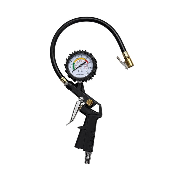 DEXIMRO Digital Tire Inflator with Pressure Gauge, 250 PSI Air Chuck and Compressor Accessories Heavy Duty with Rubber Hose and Quick Connect Coupler for 0.1 Display Resolution