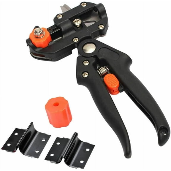 DEXIMRO Garden Grafting Tool, Multifunctional Pruning Scissors Kit, U-Graft/V-Graft/Omega-Graft Seedling for Fruit Tree Grafting Set,Including Grafting Tapes, Grafting Knife & Replacement Blades