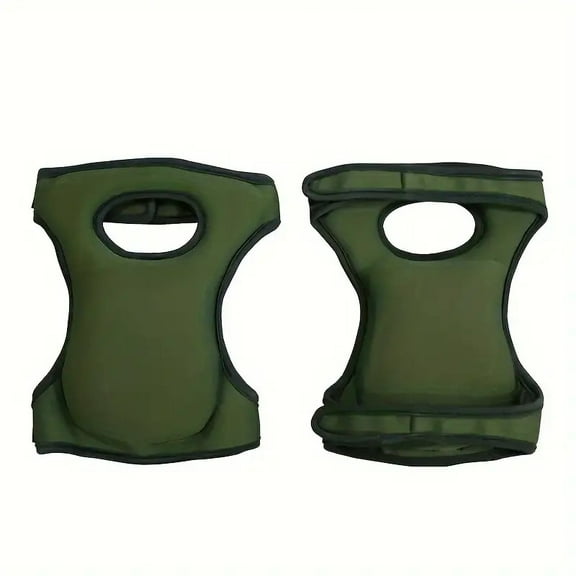DEXIMRO Gardening Knee Pads Soft Comfort Kneeler Knee Protective Cushions Ultra Thick Memory Foam Anti-slip Adjustable Knee Braces Kneepads for Gardener Cleaning Kneeling (Army Green)