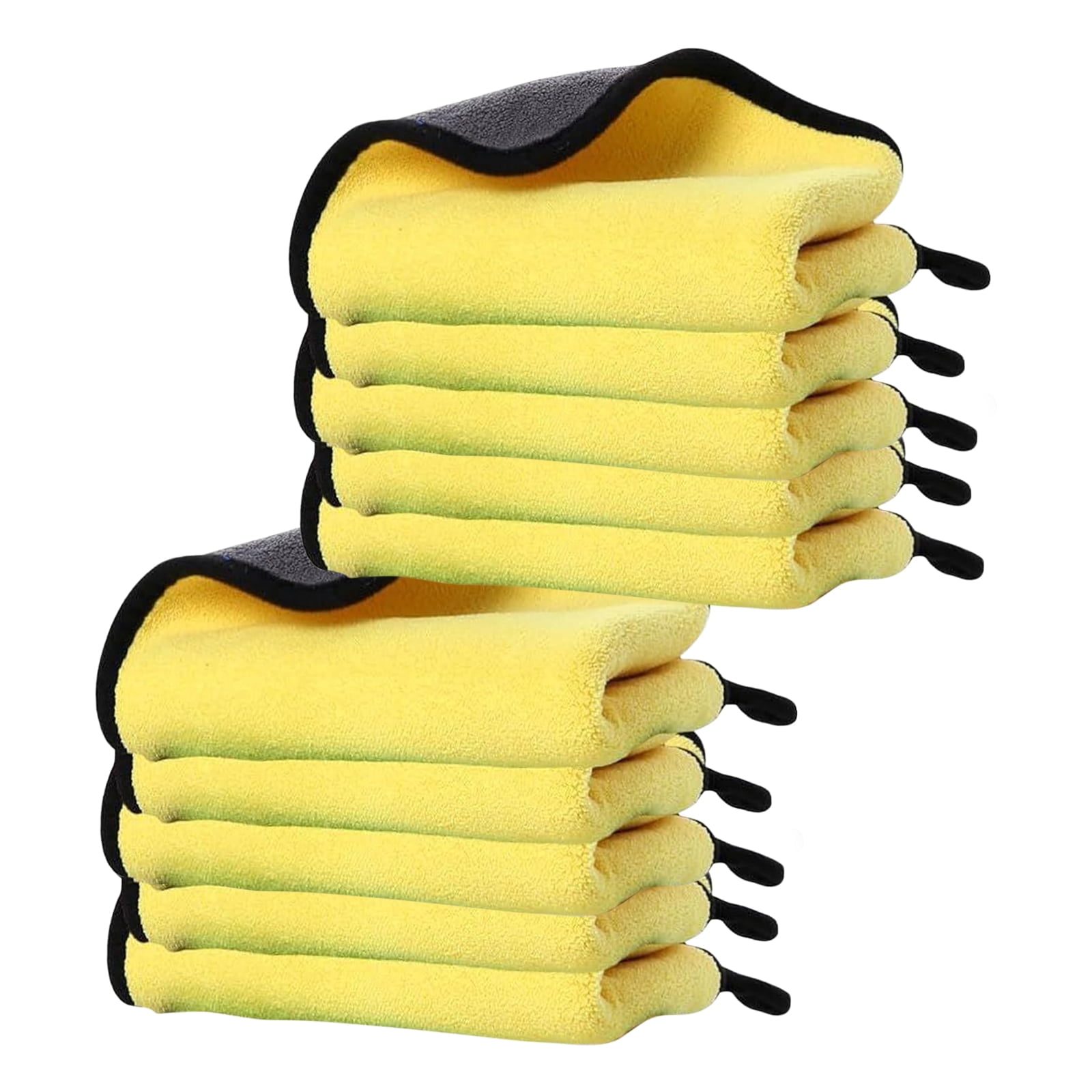 Detailing Rags DEXIMRO Microfiber Towels for Cars (Pack of 10) - Wash Rags with High ...