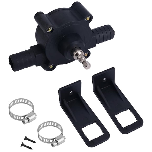 DEXIMRO Mini Electric Drill Pump Portable Hand Drill Powered Water Pump Diesels Oil Fluid Water Hand Self-Priming Transfer Pumps Quick Pumping Speed