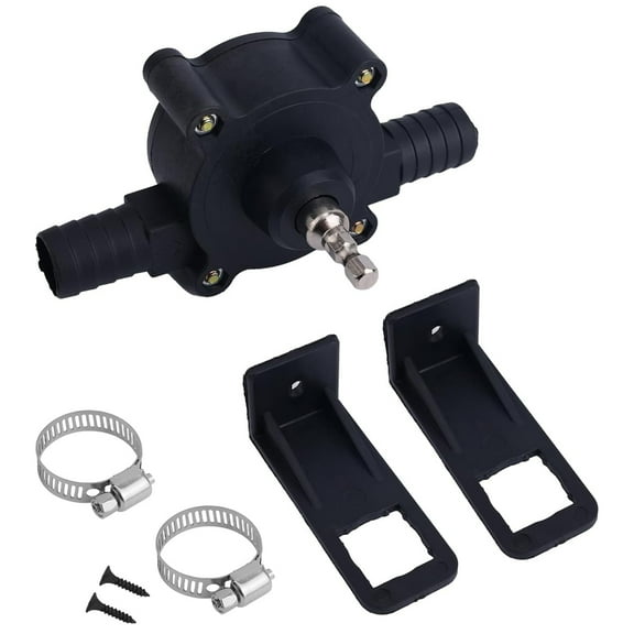 DEXIMRO Mini Electric Drill Pump Portable Hand Drill Powered Water Pump Diesels Oil Fluid Water Hand Self-Priming Transfer Pumps Quick Pumping Speed