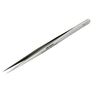 DEXIMRO Precision Tweezers, Stainless Steel Pointed Tweezers for Craft, Electronics, Soldering, Experimental Work, Jewelry-Making, Non-Magnetic Industrial Tweezers