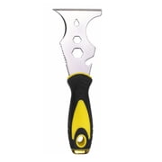 DEXIMRO Putty Knife, Paint Scraper 15 in 1 Putty Knife Multi Use Painters Tool, Taping Knife, Paint Scraper Tool for Wood, Metal Scraper with Hammer End, Razor Blade Scraper, Spackle Tool (1pc)