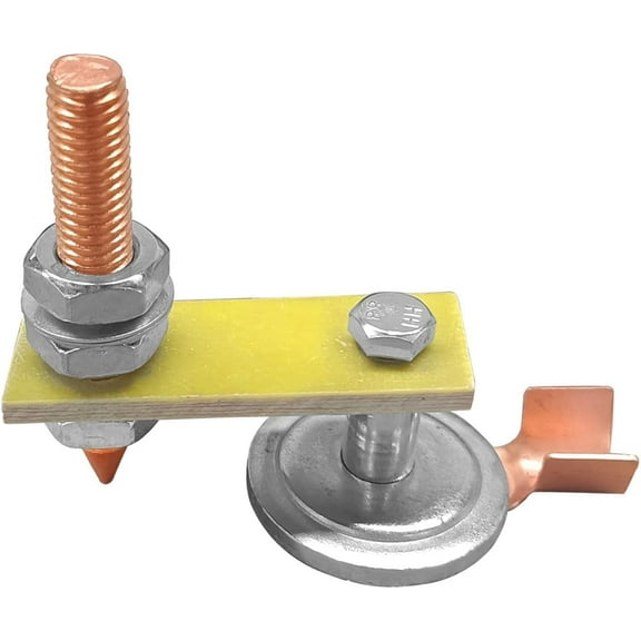 DEXIMRO Welding Magnetic Grounding Clamp, 2025 New Magnetic Welding Ground Clamp, Welding Magnets Clamps Tool, Welding Support Clamps Tools for Weldings Cutting (Single-Head)
