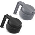 thumbnail image 1 of DEXING 2 Pack Wide Mouth Mason Jar Flip Cap Lid with Handle, Sliding Lid & Easy Pour Spout Wide Mouth Mason Jar Pour Spout Lids Reusable, 1 of 5