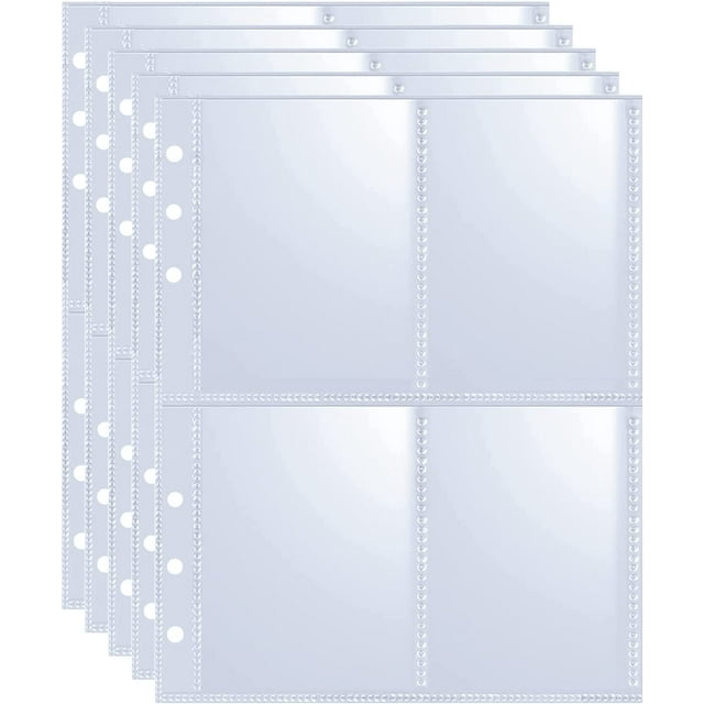 DEXING 40 Pack 320 Pockets 2.5x3.5 Inch Trading Card Sleeves,Double