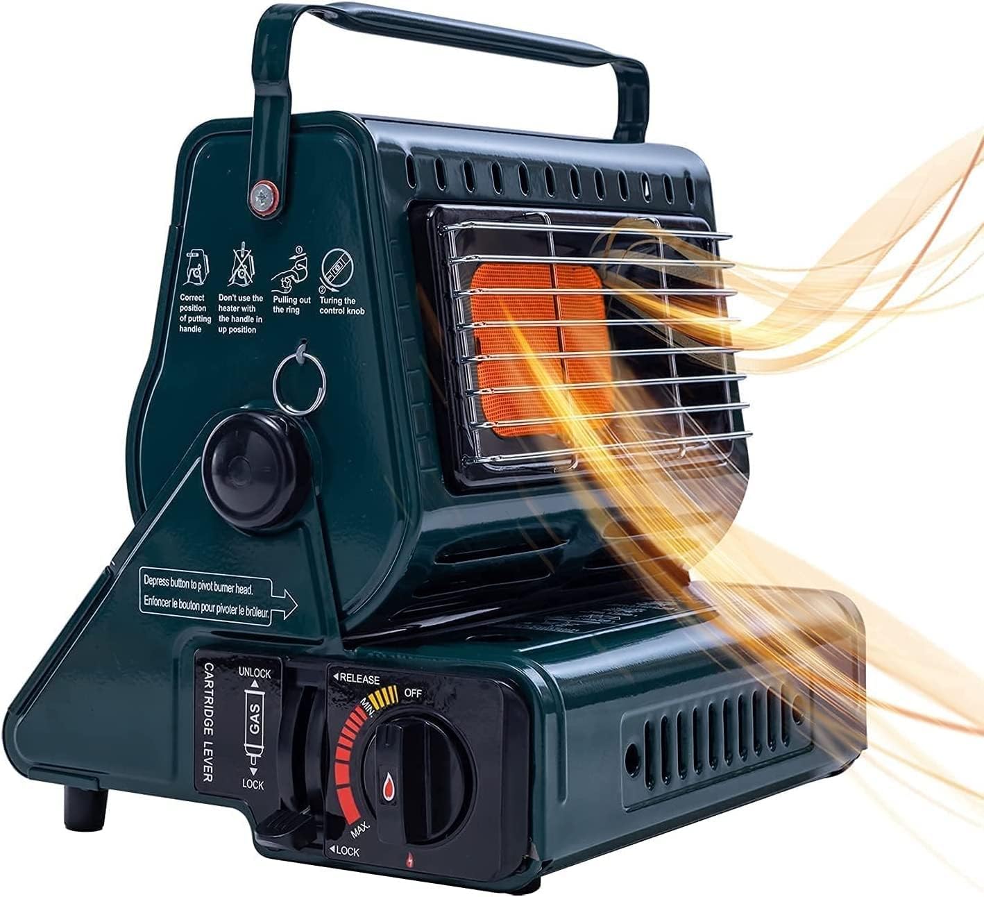 DEXING Indoor Safe Butane Portable Heater Portable Propane Heaters