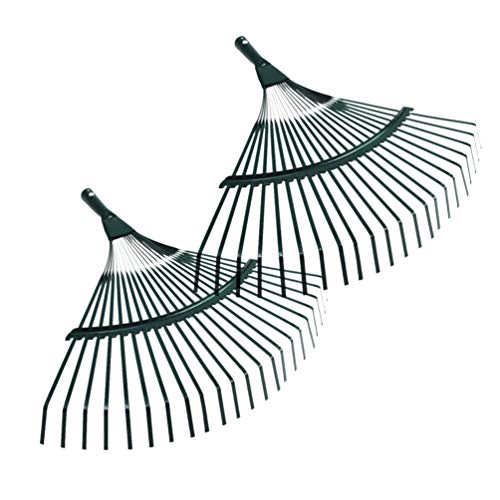 DEXING Lawn Rake Head 22 Teeth Portable Shrub Rake Head Garden Leaf