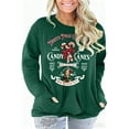 thumbnail image 1 of DEXIO Plus Size Christmas Sweatshirts for Women Merry Christmas Long Sleeve Shirts Crewneck Pullover Tops,1X, 1 of 12