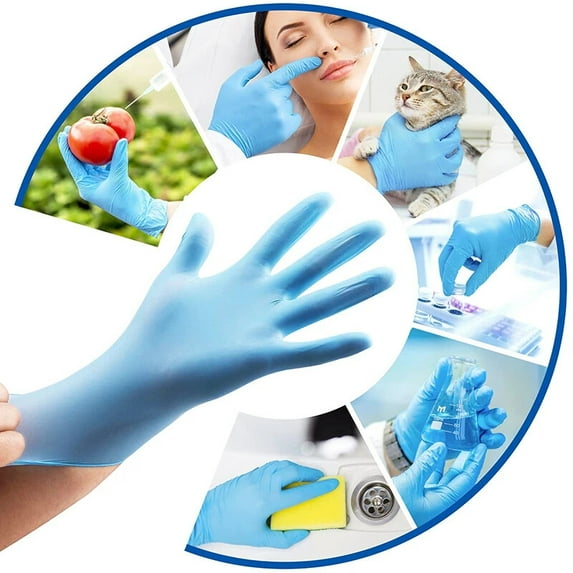 DEXS Blue Nitrile Disposable Gloves 3 Mil Latex & Powder Free – Premium Protection for Medical, Lab, Food & Industrial Use XLarge