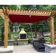 thumbnail image 1 of DEXS Spacious Retractable Canopy Cover Awning, Outdoor Shade Wire Solution for Roofing, Yard, and Patio, Waterproof and Durable, UV-Resistant, Easy to Install and Operate Red3'x12', 1 of 7