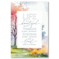 thumbnail image 1 of DEXSA Life Is A Beautiful Wood Plaque with Easel and Hook Wall Tabletop Art - 6 inches x 9 inches, 1 of 6