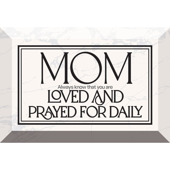 DEXSA Mom Always Know That Glass Plaque - 4" x 6"