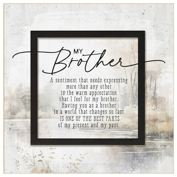 DEXSA My Brother Wood Plaque - 6" x 6 1/8"