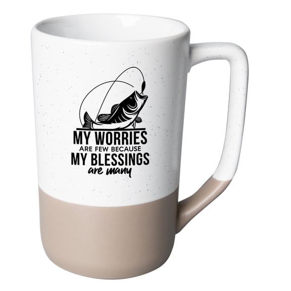 DEXSA My Worries Are Few Designer 16 oz Ceramic Mug