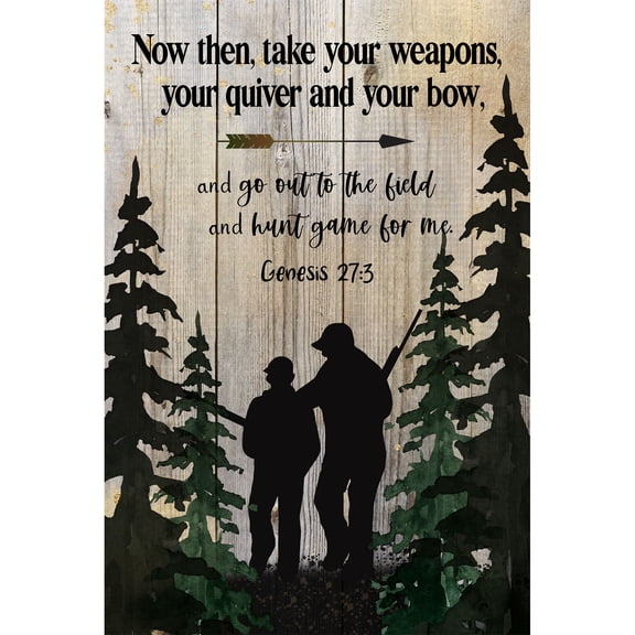 DEXSA Now Than Take-Boy Wood Plaque with Easel and Hangar