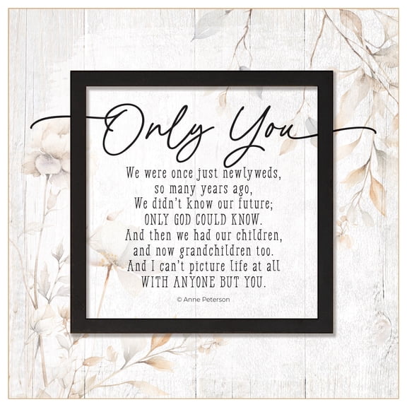 DEXSA Only You Wood Plaque - 6" x 6 1/8"
