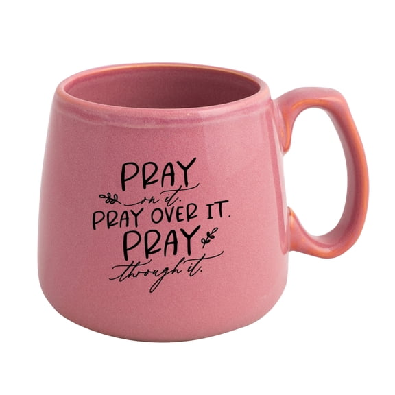 DEXSA Pray On It Designer Ceramic Heirloom Mug - Holds 15 Oz
