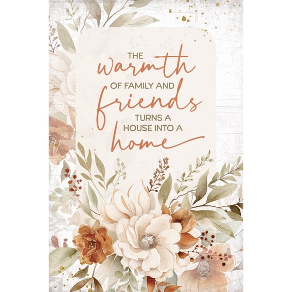 DEXSA The Warmth Of Family Wood Frame Wall Plaque 4"x6" | Made in the USA | Wonderful Gift | Inspirational Sentiment | Metal Hanger and Easel on Back | Self-Standing or Wall Hanging