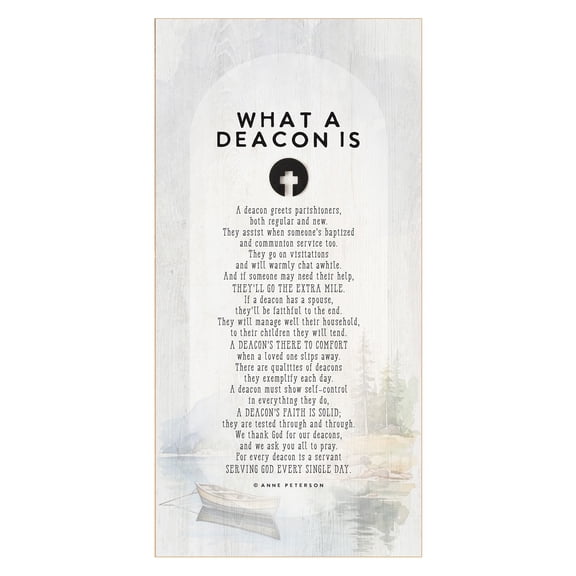 DEXSA What A Decon Is Wood Grace Plaque - 6.3/4" x 13 5/8"