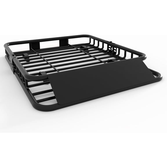 DEXSO 46" x 36" Universal Roof Rack Carrier Basket, 200 Lbs Capacity Roof Cargo Basket with Extension Luggage Holder Basket Heavy Duty for SUVs, Trucks, Vehicles