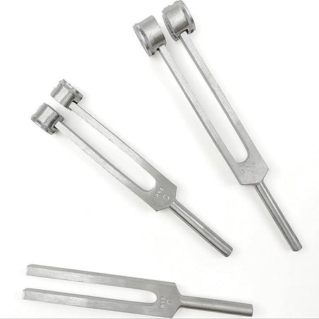 DEXSUR 3 Pcs Tuning Fork Set - C128, C256, C512