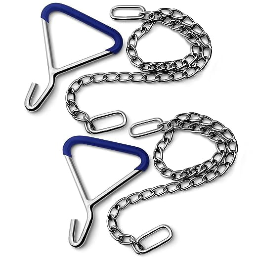 DEXSUR Calf Pulling Hooks and Chains 60"