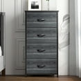 thumbnail image 1 of DEXTRUS 4-Drawer Bedside Dresser for Adults with Charcoal Black Finish – Bedroom & Storage Organizer, 1 of 5