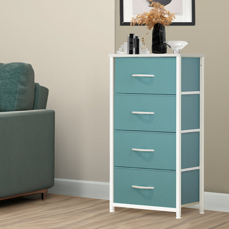 DEXTRUS 4-Drawer Fabric Dresser, Bedside Storage Chest for Adults, Bedroom & Office, Light Green - Walmart.com DEXTRUS 4-Drawer Fabric Dresser, Bedside Storage Chest for Adults, Bedroom & Office, Light Green - Walmart.com