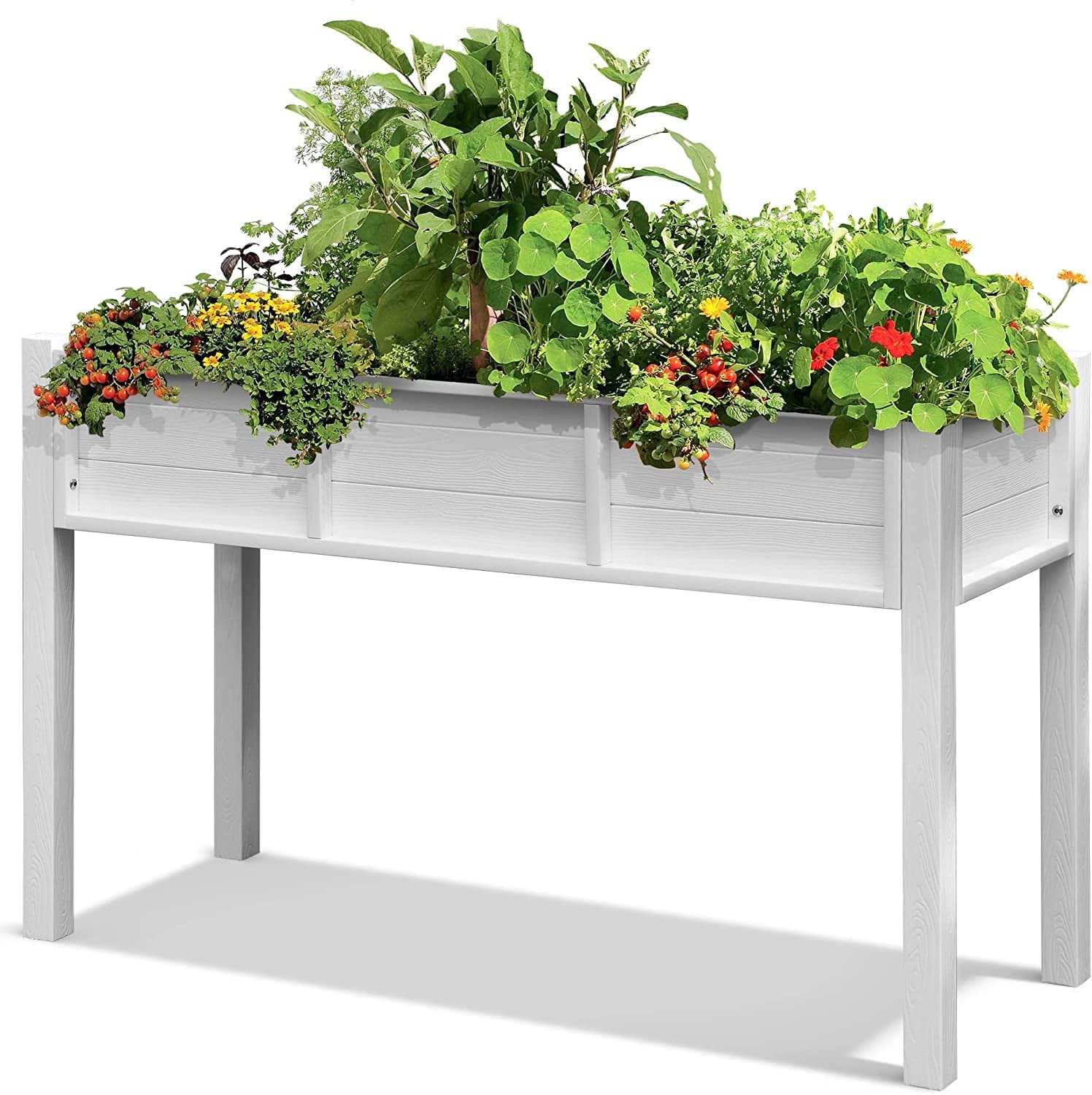 DEXTRUS Raised Garden Bed 48in, White