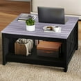 thumbnail image 1 of DEXTRUS Farmhouse Square Coffee Table, Rustic Center Table for Living Room, Gray Oak, 1 of 8