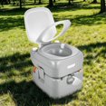 thumbnail image 1 of DEXTRUS Portable RV Toilet with Hand Sprayer ,5.8 Gallon Portable Toilet for Camping with Level Indicator, 1 of 9