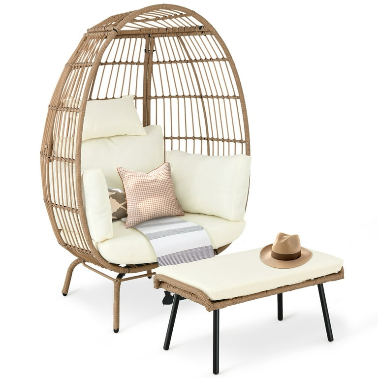 Round wicker chair online walmart