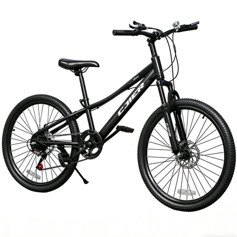 DEYGIA 20 Inch Kids Mountain Bike, Bikes for Boys, 7-Speed with Front Suspension, Dual Disc Brakes & Knobby Tires for Ages 6-14, Multi Color