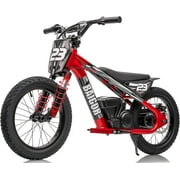 DEYGIA Electric Dirt Bike for Kids 6-12 with Shock-Absorbing Front Fork, 250W Electric Motorcycle Up to 15.5MPH, 24V Detachable Battery, 16'' Tire Electric Balance Bike with Kickstand