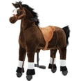 thumbnail image 1 of DEYGIA Ride on Horse for Big Kids Horse Ride on Toy, Riding Horse Pony Rider Mechanical Walking Action Plush Animal for 9 Years to Adult, No Battery or Electricity, Giddy up, Max Load 187LBS, 1 of 10