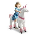 thumbnail image 1 of DEYGIA Ride on Unicorn Toys, Mechanical Cycle Walking Action Plush Animal, Max Load 165 lbs, 1 of 10