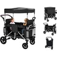 thumbnail image 1 of DEYGIA Stroller Wagon for 2 Kids, All-in-One Foldable Wagon Stroller, Black, 1 Count, 1 of 7
