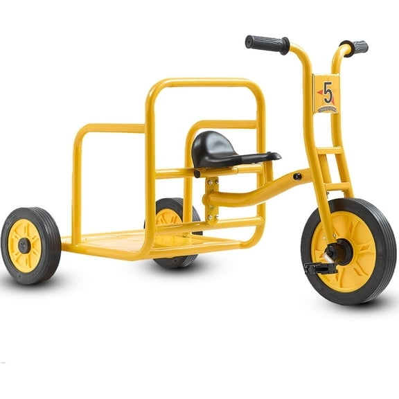 DEYGIA Toddler Tricycle for Kids Ages 3+, 3-in-1 Trike Bike with Non-Slip Pedals & Airless Rubber Wheels, Balance Training Bike for Boys Girls, Ideal for Outdoor Playground and Daycare