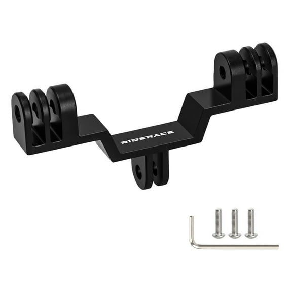 DEYISI Bike Camera Dual Mount Bridge Adapter for-GoPro Bicycle Light Bracket Holder