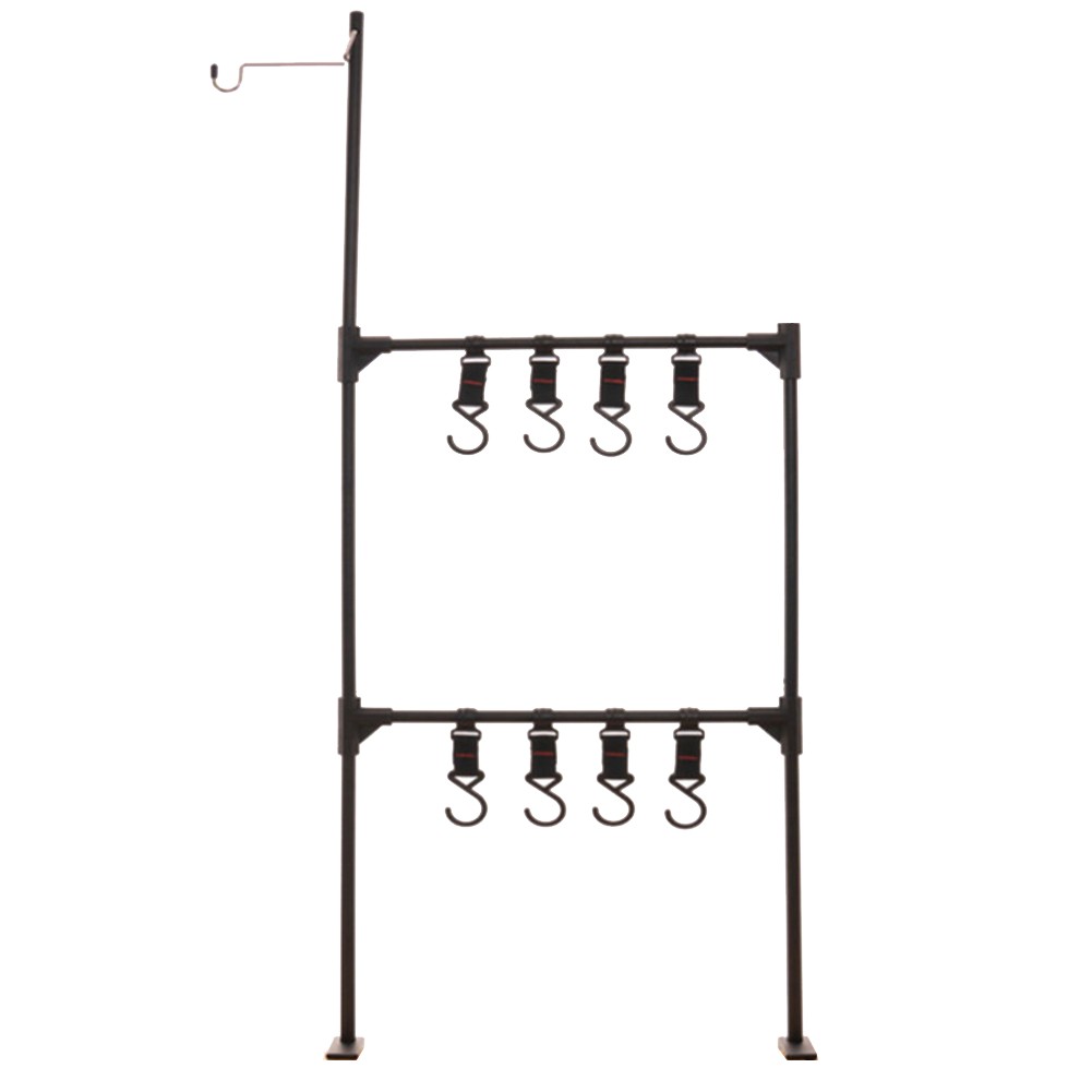 DEYISI Lantern Stand Camping Tableware Double Levels Hanging Racks ...